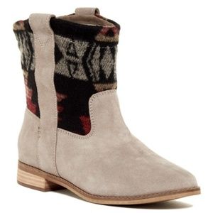 TOMS Laurel Patterned Suede Boot Women's